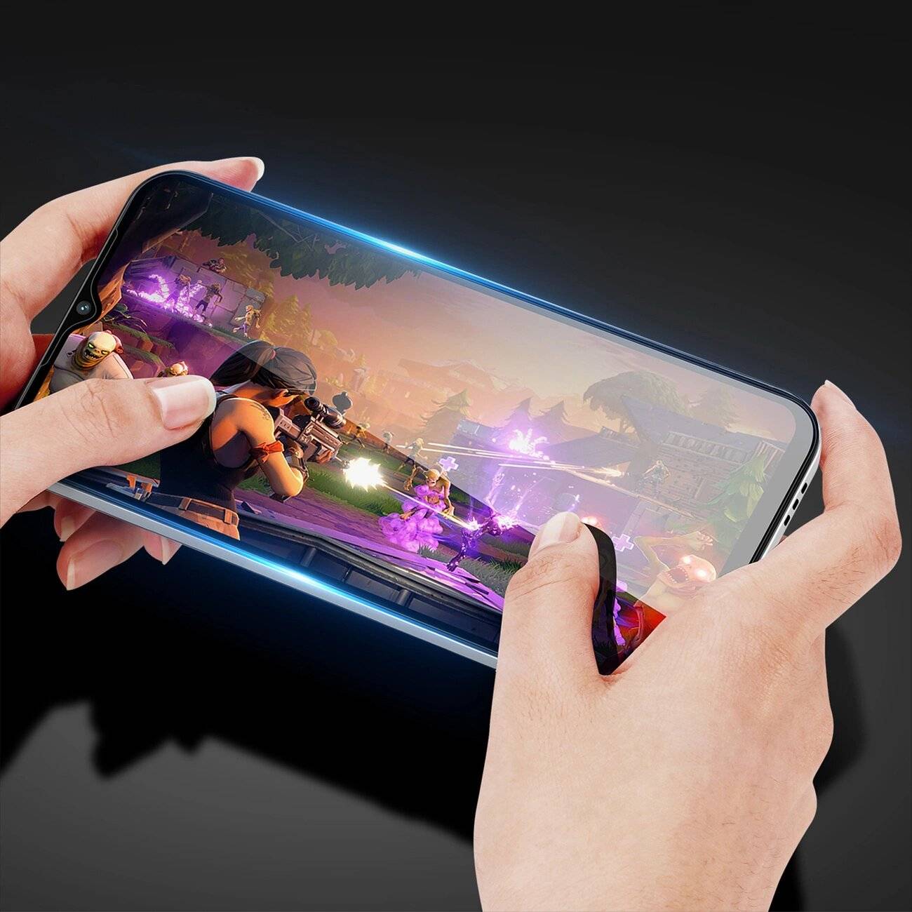 Dux Ducis 9D gehärtetes Glas Oppo A17 9H schwarzem Rahmen