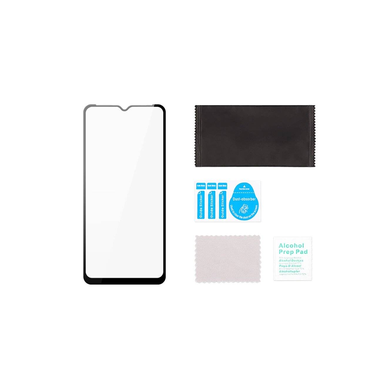 Dux Ducis 9D gehärtetes Glas Vivo Y35 / Y22 Y22s 9H schwarzem Rahmen