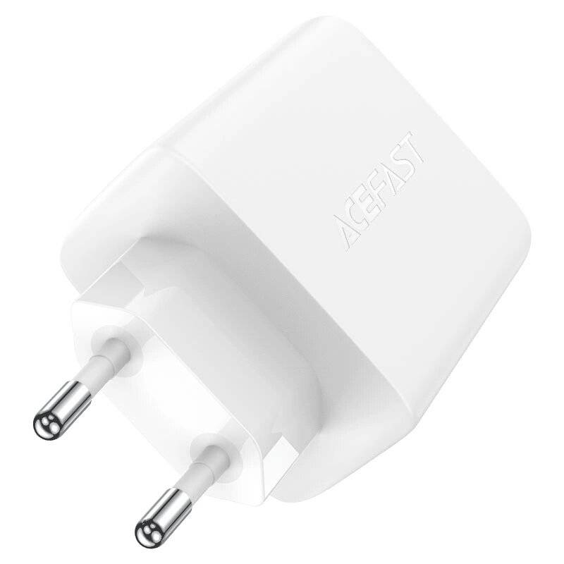Acefast Schnellladegerät GaN 2x USB-C / USB-A PPS PD QC4+ 65W weiß A41