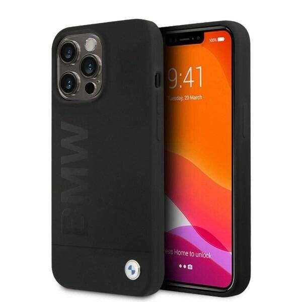 BMW Silikon Signature Logo MagSafe Hülle iPhone 13 Pro / – Schwarz