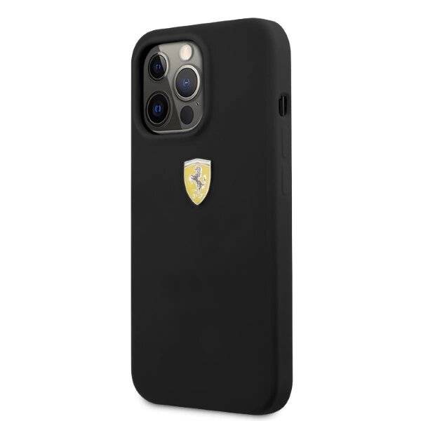 Ferrari FESIHMP13LBK iPhone 13 Pro / 6.1″ schwarz/schwarz Hardcase Silikon MagSafe