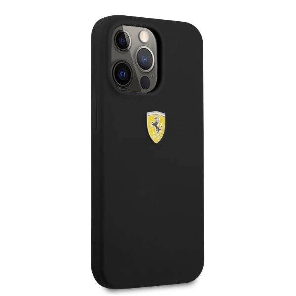Ferrari FESIHMP13LBK iPhone 13 Pro / 6.1″ schwarz/schwarz Hardcase Silikon MagSafe