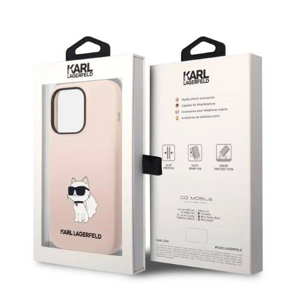 Karl Lagerfeld KLHCP14LSNCHBCP iPhone 14 Pro 6.1″ Hardcase pink/pink Silikon Choupette