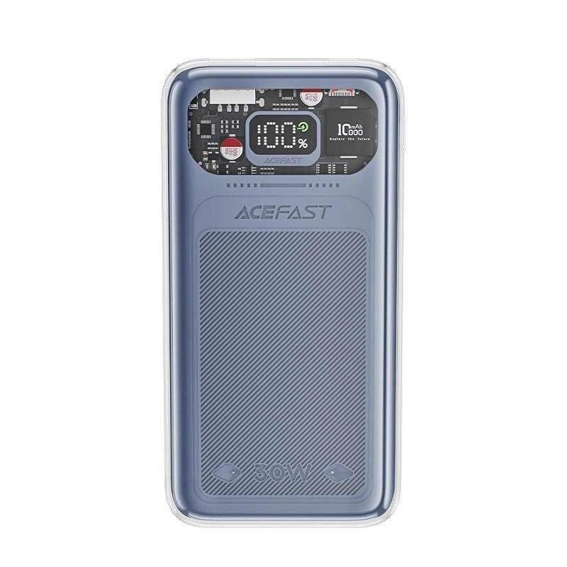 Acefast Powerbank 10000 mAh Sparkling Series Schnellladung 30 W grau M1