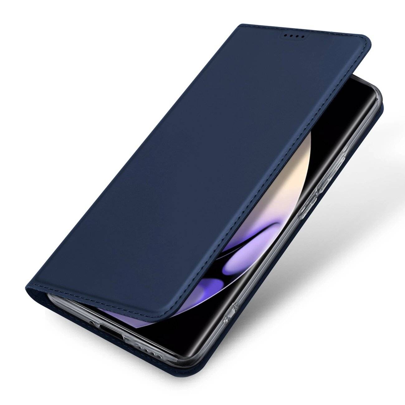 Dux Ducis Skin Pro Hülle Realme 10 Pro+ Flip Cover Card Wallet Stand blau