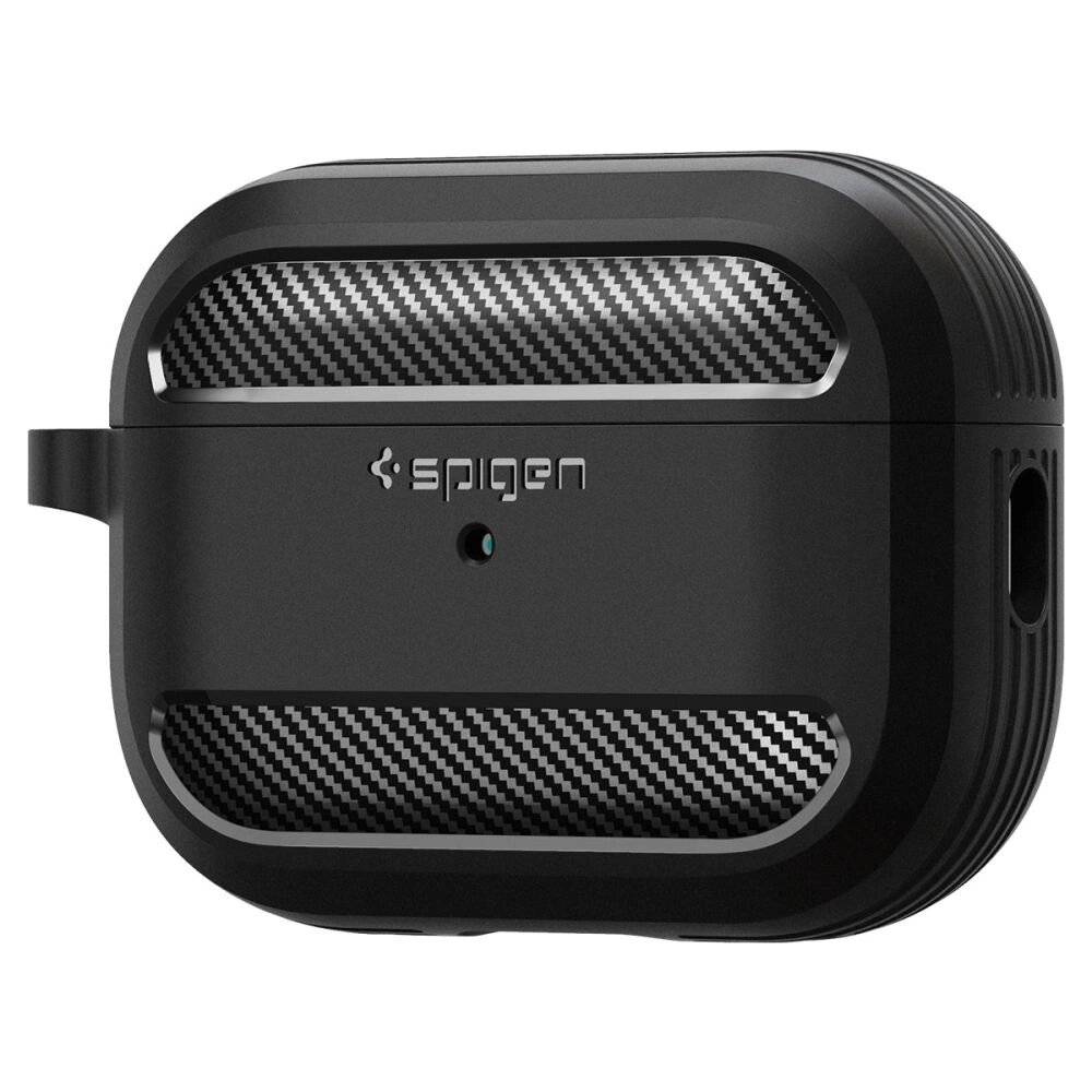 Spigen Rugged Armor Hülle Apple AirPods Pro 1/2 – mattschwarz