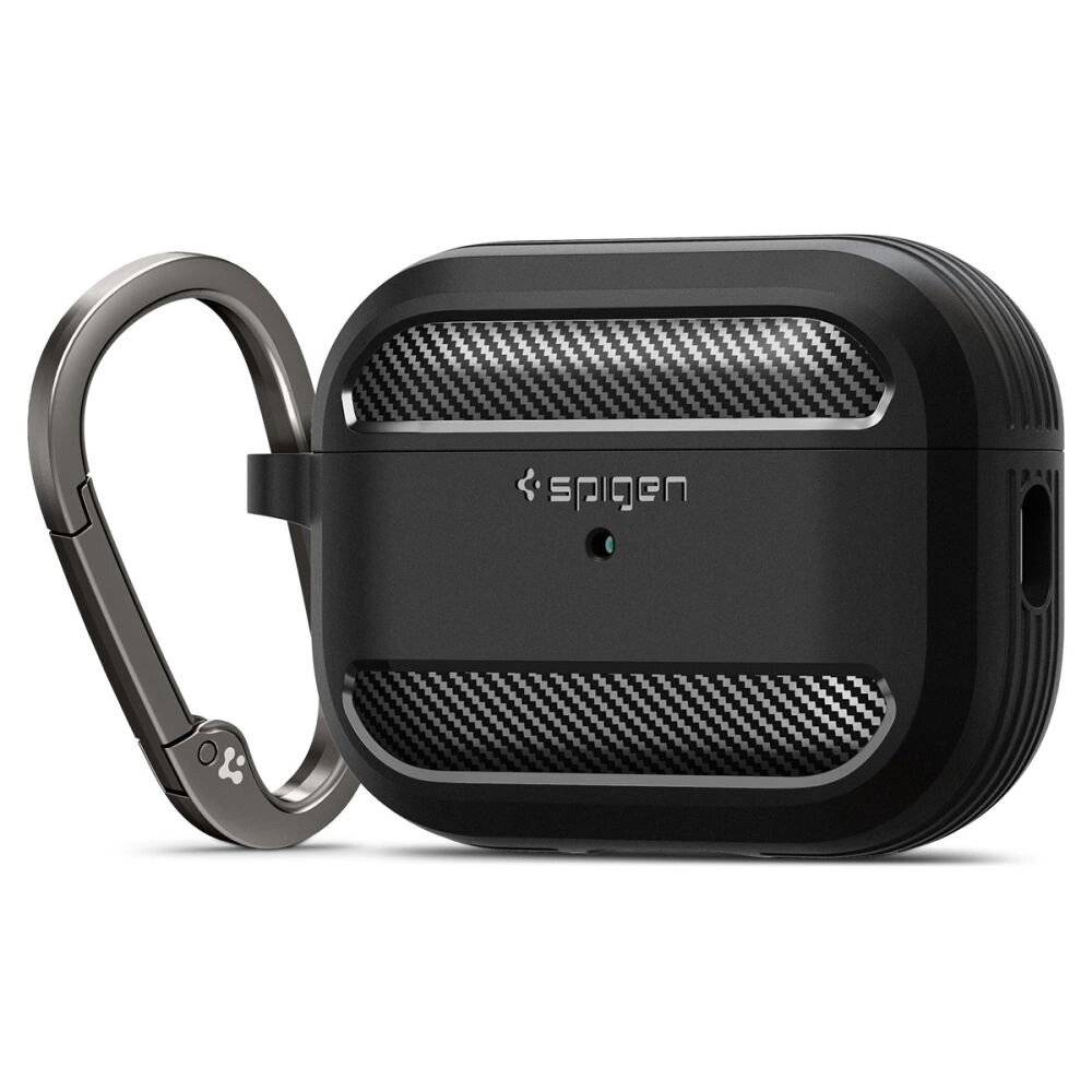Spigen Rugged Armor Hülle Apple AirPods Pro 1/2 – mattschwarz