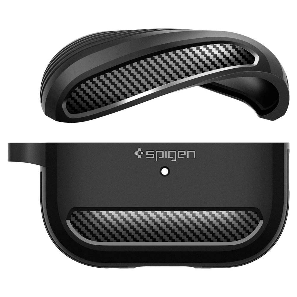 Spigen Rugged Armor Hülle Apple AirPods Pro 1/2 – mattschwarz
