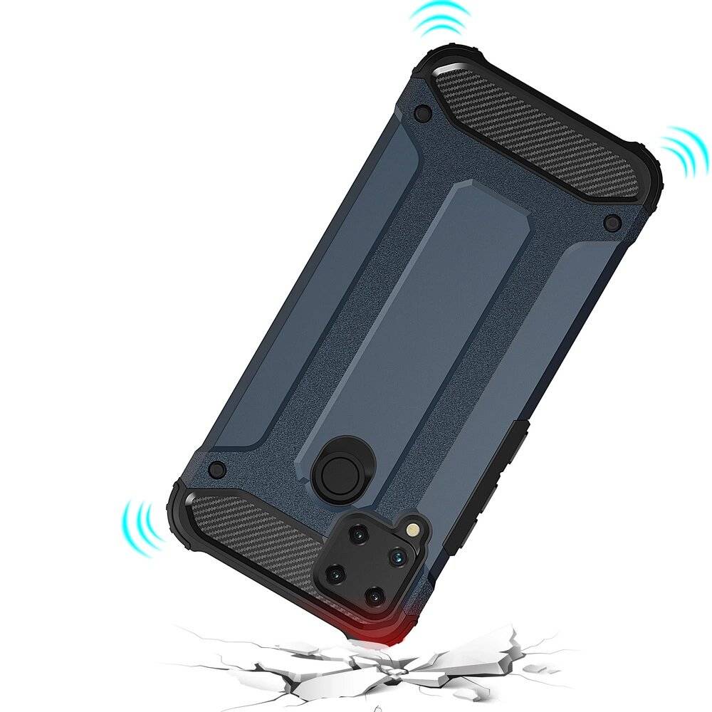 Hybrid Armor Hülle Realme 10 5G / 9i gepanzerte Hybridhülle schwarz