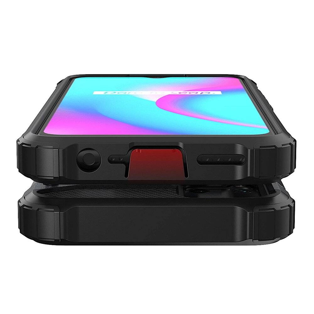 Hybrid Armor Hülle Realme 10 5G / 9i gepanzerte Hybridhülle schwarz