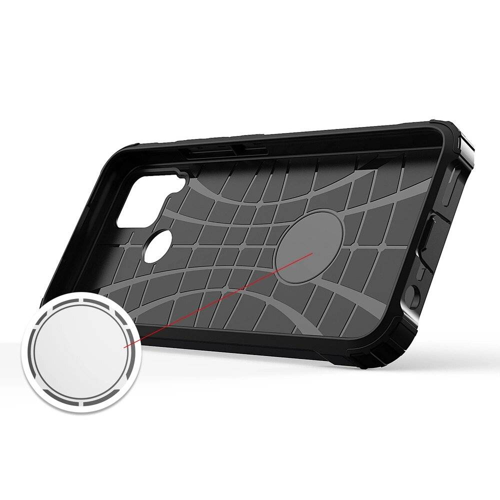 Hybrid Armor Hülle Realme 10 5G / 9i gepanzerte Hybridhülle schwarz