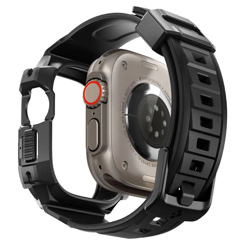 Spigen Rugged Armor Pro Gehäuse Armband Apple Watch Ultra 49 mm – Schwarz