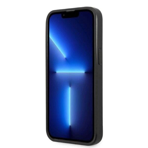 Karl Lagerfeld KLHCP13MSFMP2K iPhone 13 6.1″ Hardcase schwarz/schwarz Saffiano Plaque