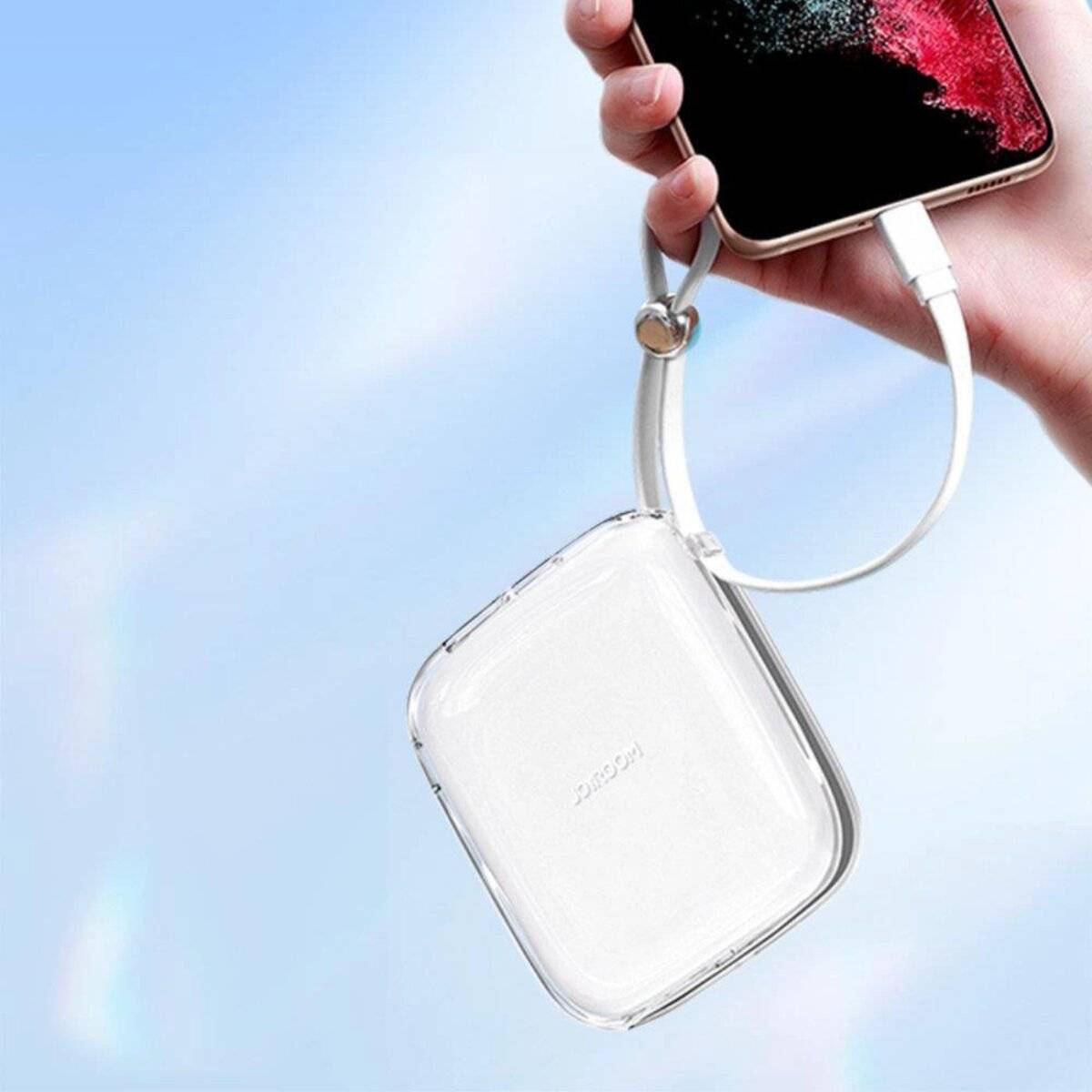 Joyroom JR-L005 Powerbank 10000mAh mit Lightning & USB-A – Weiß