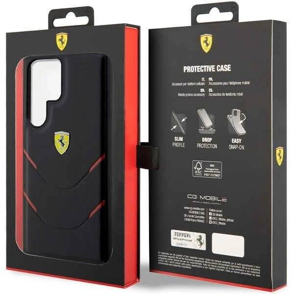 Ferrari FEHCS23LPBAK S23 Ultra S918 schwarz/schwarz Hardcase Hot Stamp Lines