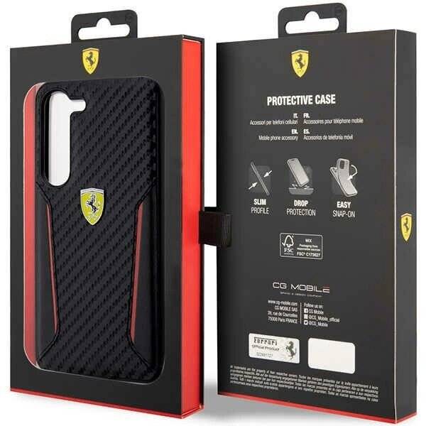 Ferrari FEHCS23MNPYK S23+ S916 schwarz/schwarz Hartschalenkoffer Carbon Contrast Edges