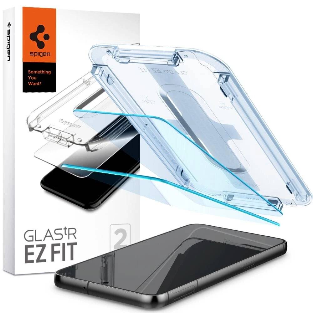 Spigen Glas.tR EZ Fit gehärtetes Glas Samsung Galaxy S23 - 2 Stk.