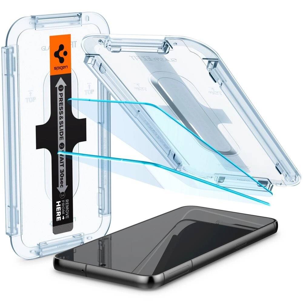 Spigen Glas.tR EZ Fit gehärtetes Glas Samsung Galaxy S23 - 2 Stk.