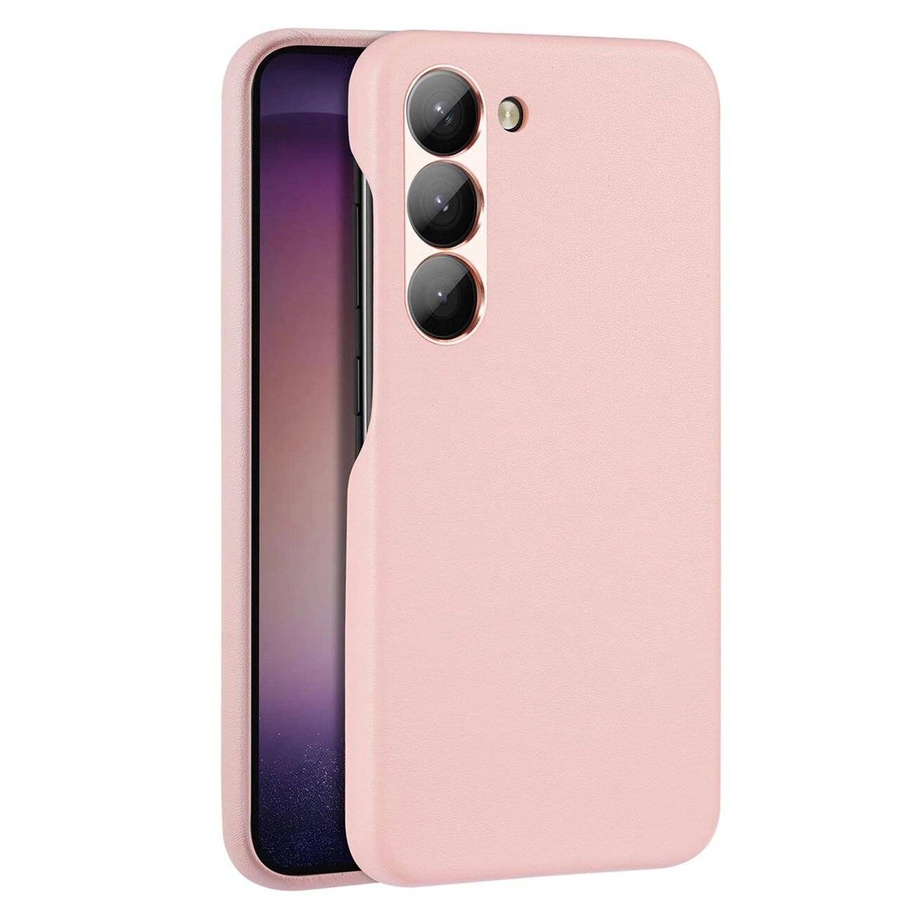 Dux Ducis Grit Hülle Samsung Galaxy S23+ elegante Kunstleder rosa