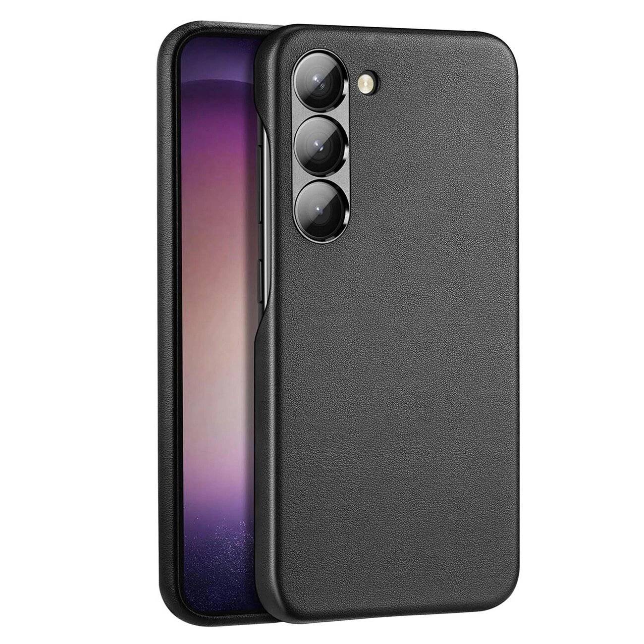 Dux Ducis Grit Hülle Samsung Galaxy S23+ elegante Kunstleder schwarz