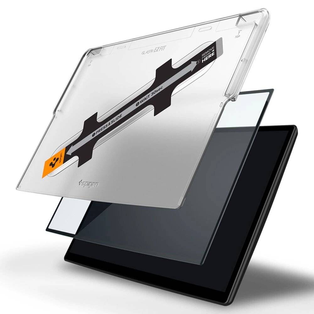 Spigen Glas.tR EZ Fit gehärtetes Glas Tesla Model X 2022 / S 2021 – Schwarz