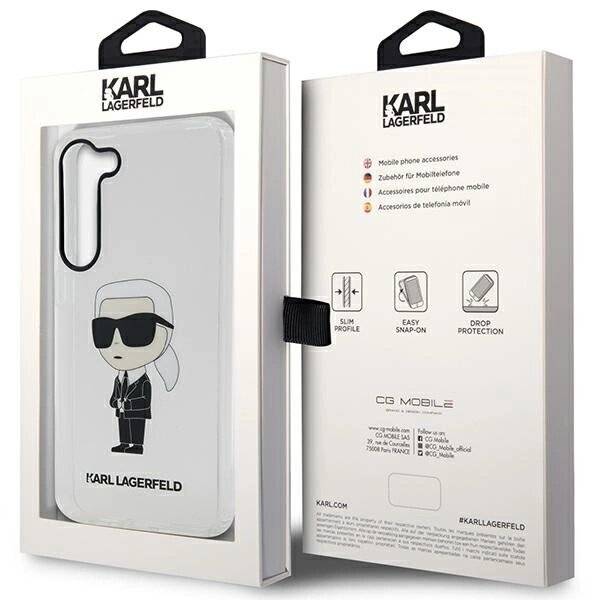Karl Lagerfeld KLHCS23SHNIKTCT S23 S911 transparenter Hartschalenkoffer Ikonik