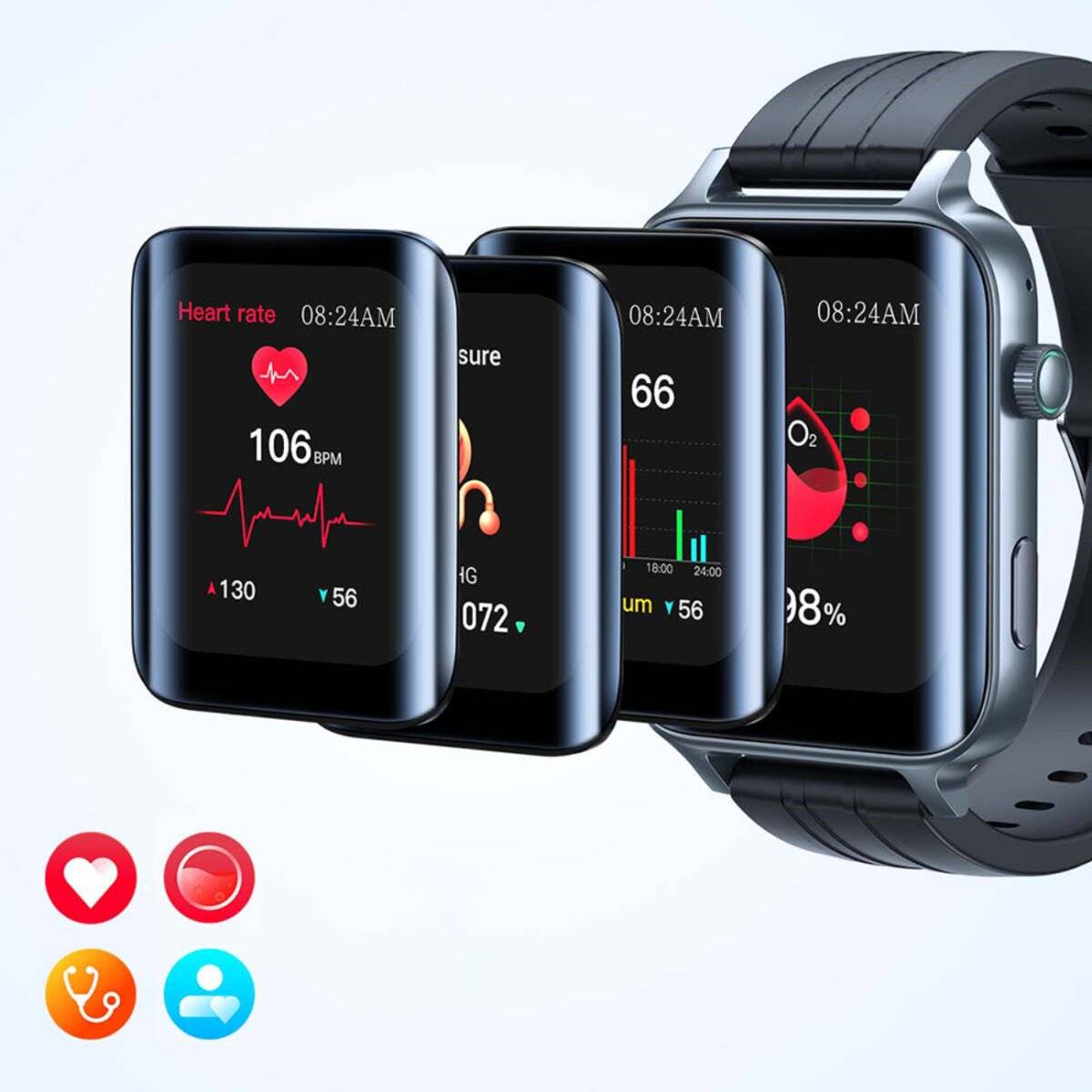Joyroom Fit-Life JR-FT6 Smartwatch Anrufannahmefunktion / IP68-Schutz – Schwarz