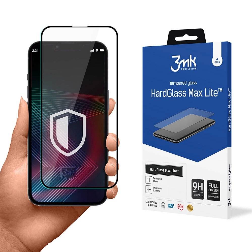 Gehärtetes Glas iPhone 14 / 13 Pro 9H 3mk HardGlass Lite-Serie