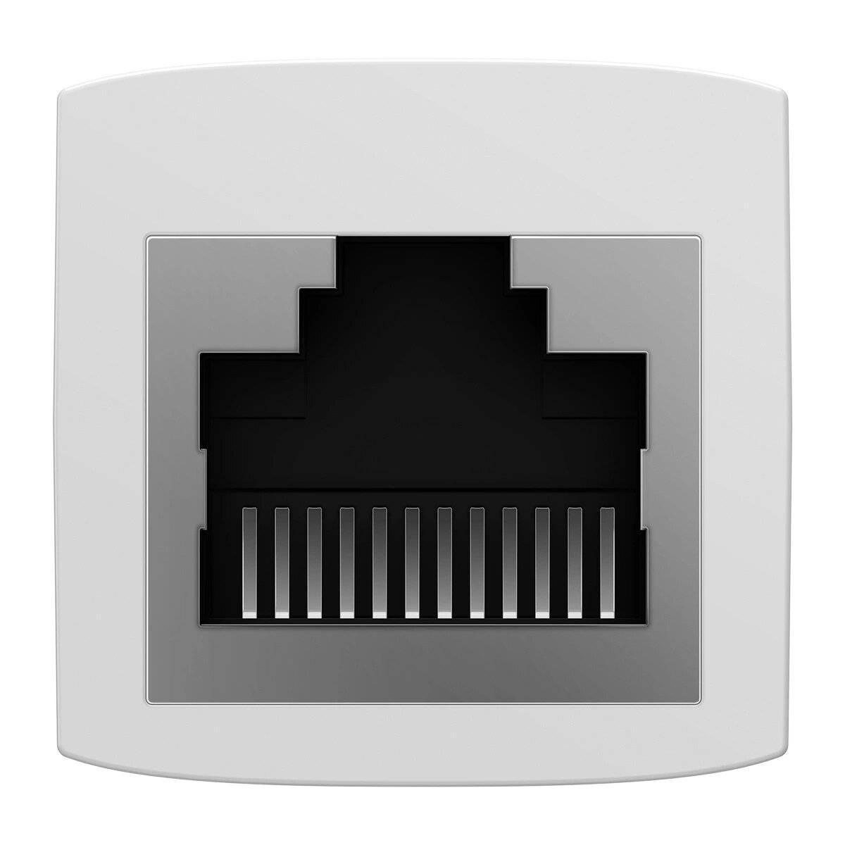 Netzwerkkoppler Ethernet RJ-45-Kabelstecker Baseus AirJoy Serie 10 Stück - weiß