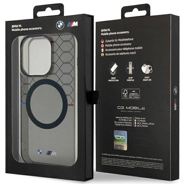 Hülle BMW BMHMP14LHGPK iPhone 14 Pro 6.1″ Grau/Grau Muster MagSafe