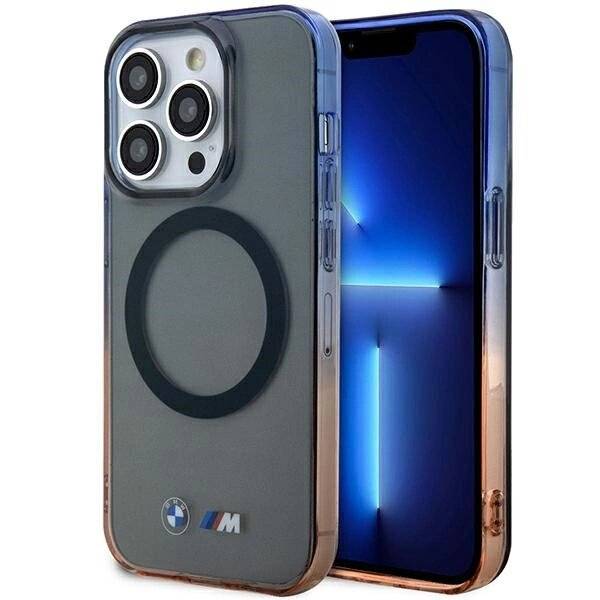 Hülle BMW BMHMP14LHTGE iPhone 14 Pro 6.1″ grau/grau Hardcase Gradient Bumper MagSafe
