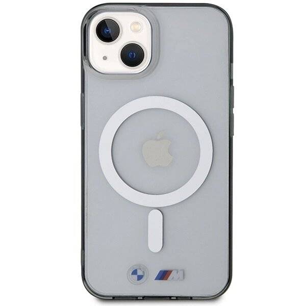 BMW Silver Ring MagSafe Hülle iPhone 14 Plus – transparent