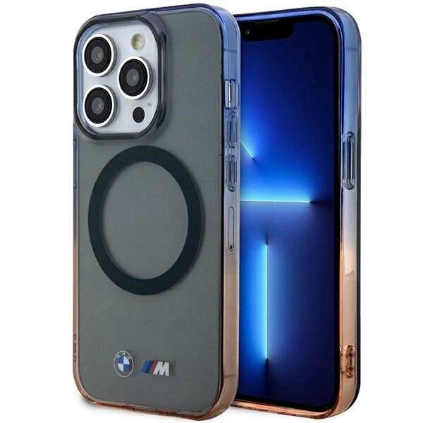 Hülle BMW BMHMP14XHTGE iPhone 14 Pro Max 6.7″ grau/grau Hardcase Gradient Bumper MagSafe