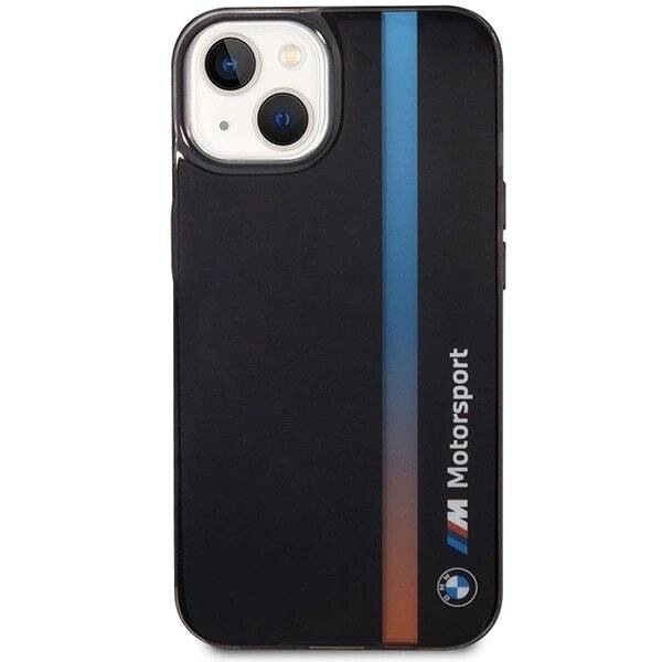 Hülle BMW BMHCP14S22HVGV iPhone 14 6.1″ schwarz/schwarz IML Tricolor Stripe
