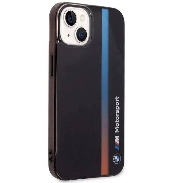 Hülle BMW BMHCP14S22HVGV iPhone 14 6.1″ schwarz/schwarz IML Tricolor Stripe