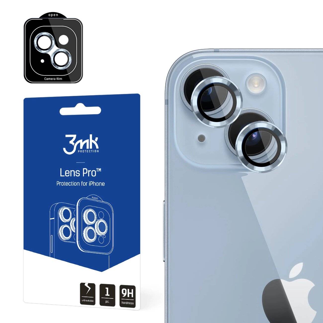 3mk Lens Protection Pro Kameraabdeckung iPhone 14 – blau
