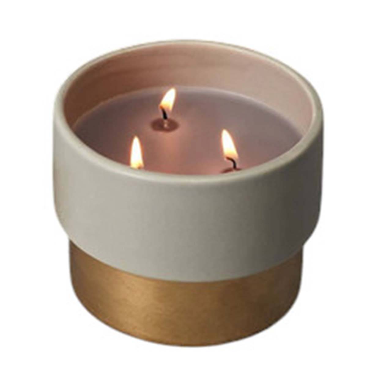 Home Deco Factory Duftkerze "Senteur Musc Blanc" 140g - blumig-pudrig