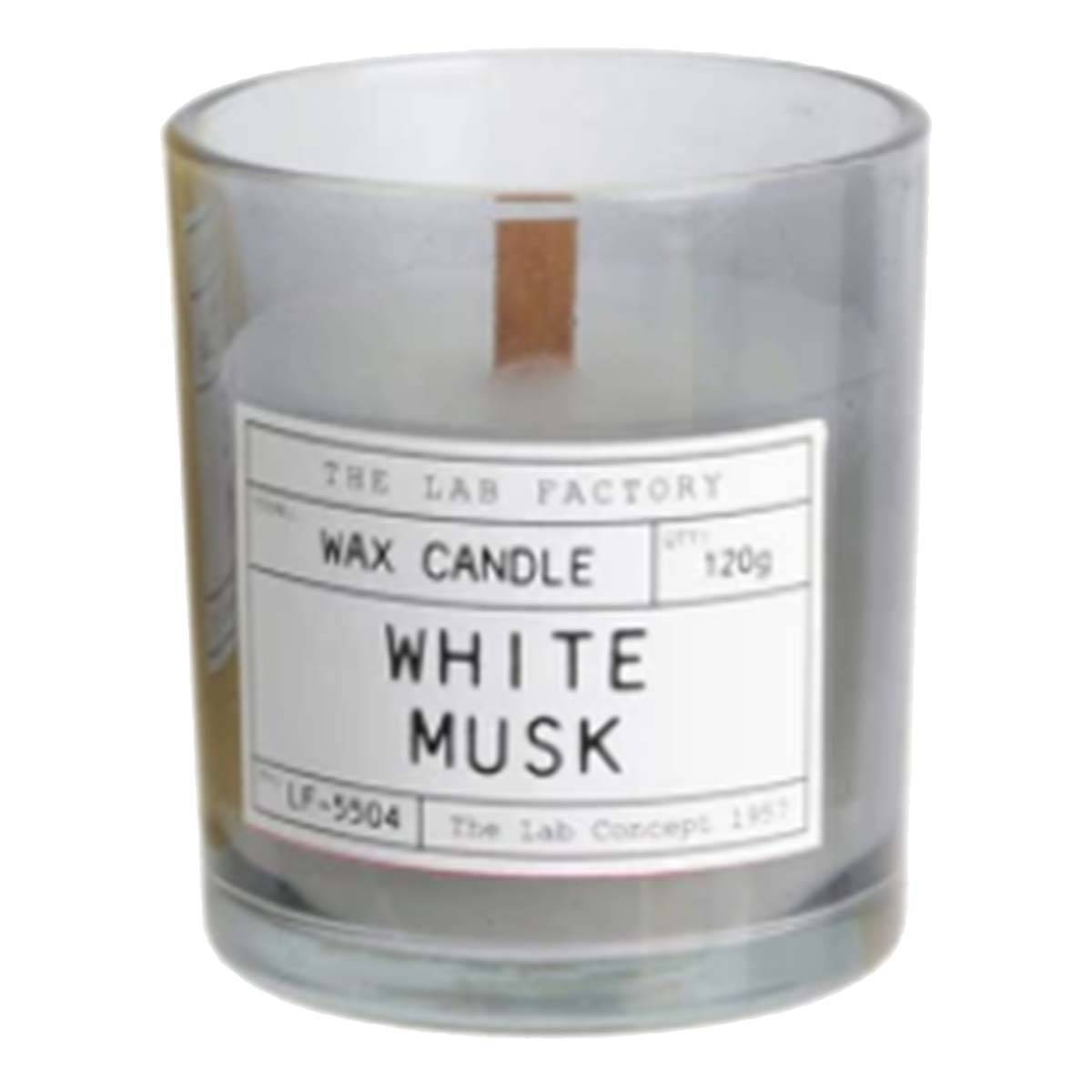 Home Deco Factory Duftkerze "White Musk" 120g - Weißer Moschus