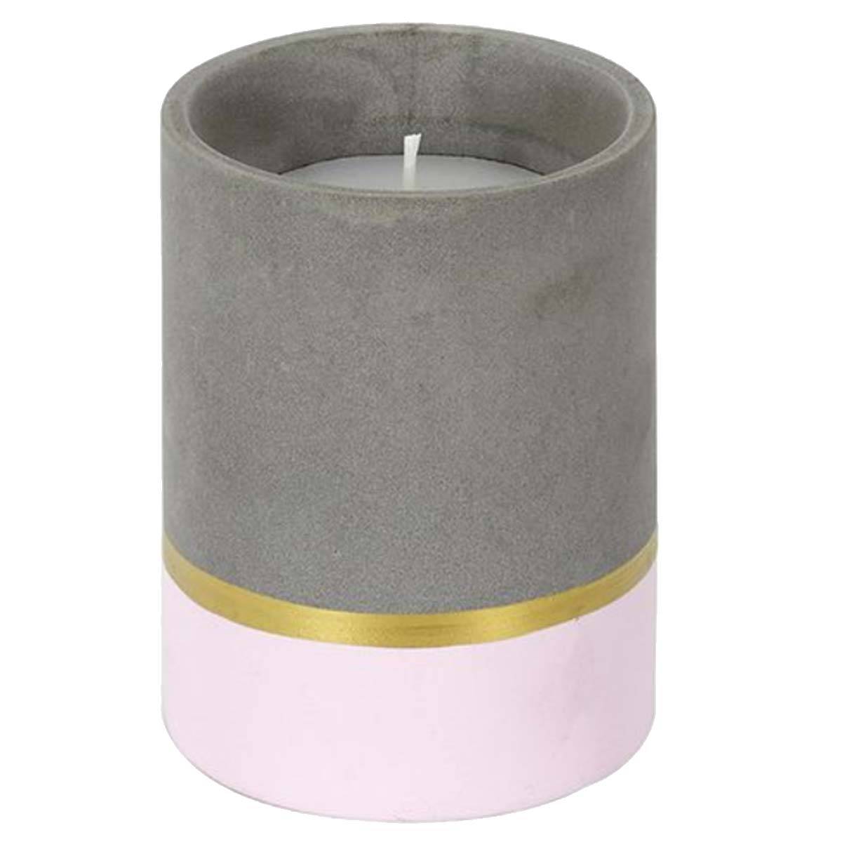 Home Deco Factory Duftkerze "Fig Scent" pink 70g - Feigenduft