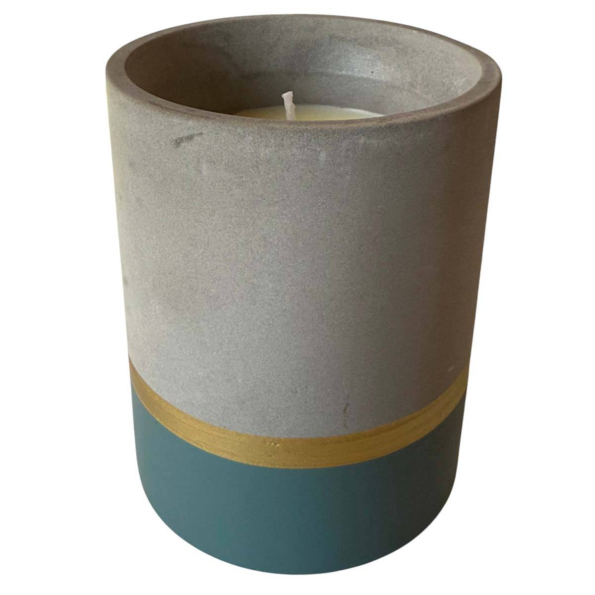 Home Deco Factory Duftkerze "Fig Scent" dunkelgrün 70g - Feigenduft