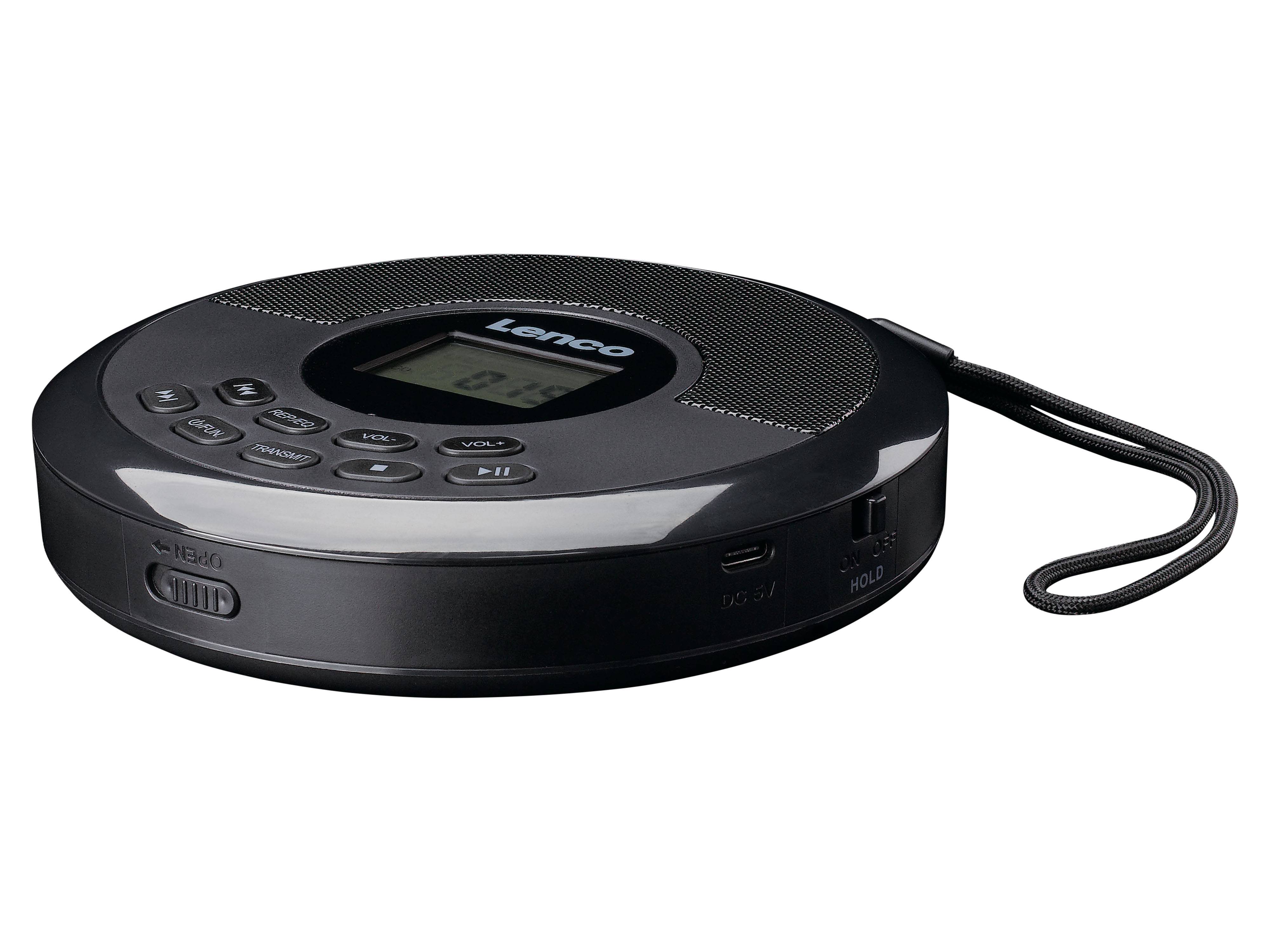 LENCO UKW Radio, tragbar, CD-Player, USB-Wiedergabe, schwarz