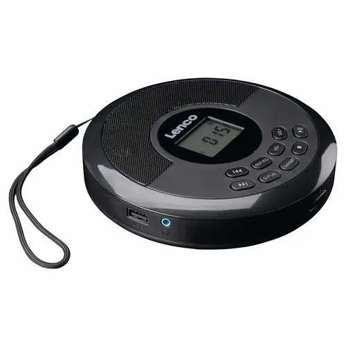 LENCO UKW Radio, tragbar, CD-Player, USB-Wiedergabe, schwarz LENCO UKW Radio, tragbar, CD-Player, USB-Wiedergabe, schwarz