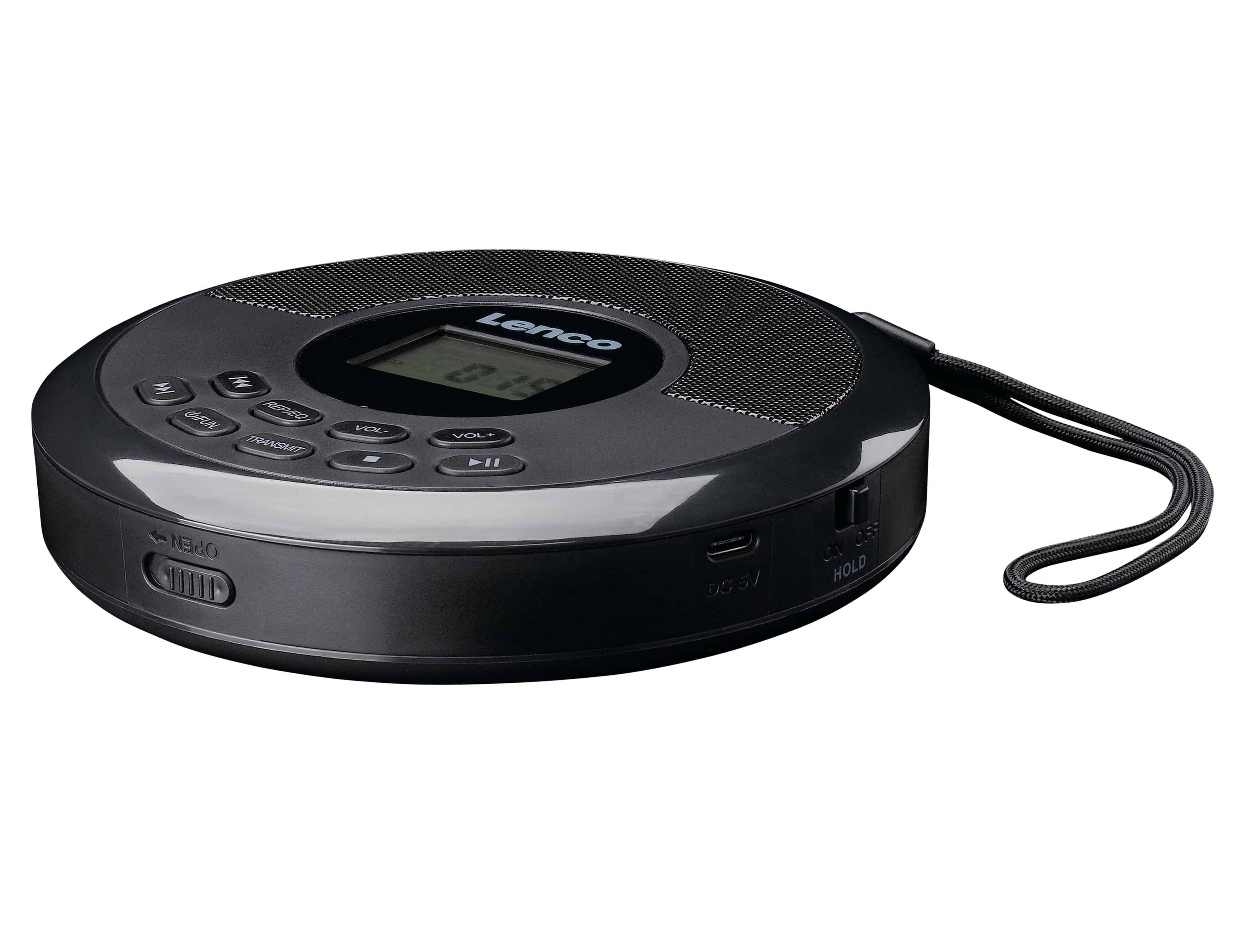 LENCO UKW Radio, tragbar, CD-Player, USB-Wiedergabe, schwarz