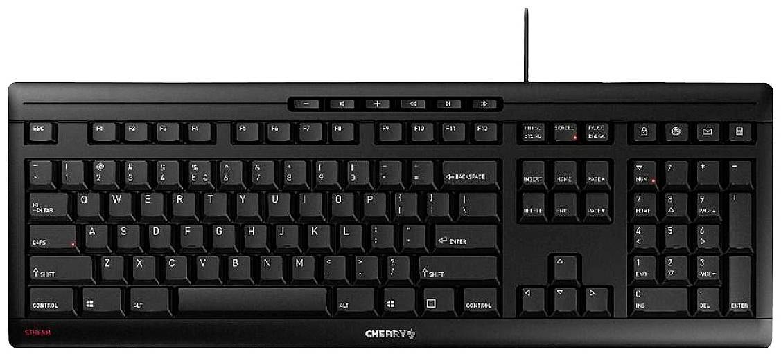 CHERRY TAS STREAM KEYBOARD Wireless CH-Layout schwarz Eingabe / Ausgabe Mäuse & Tastaturen