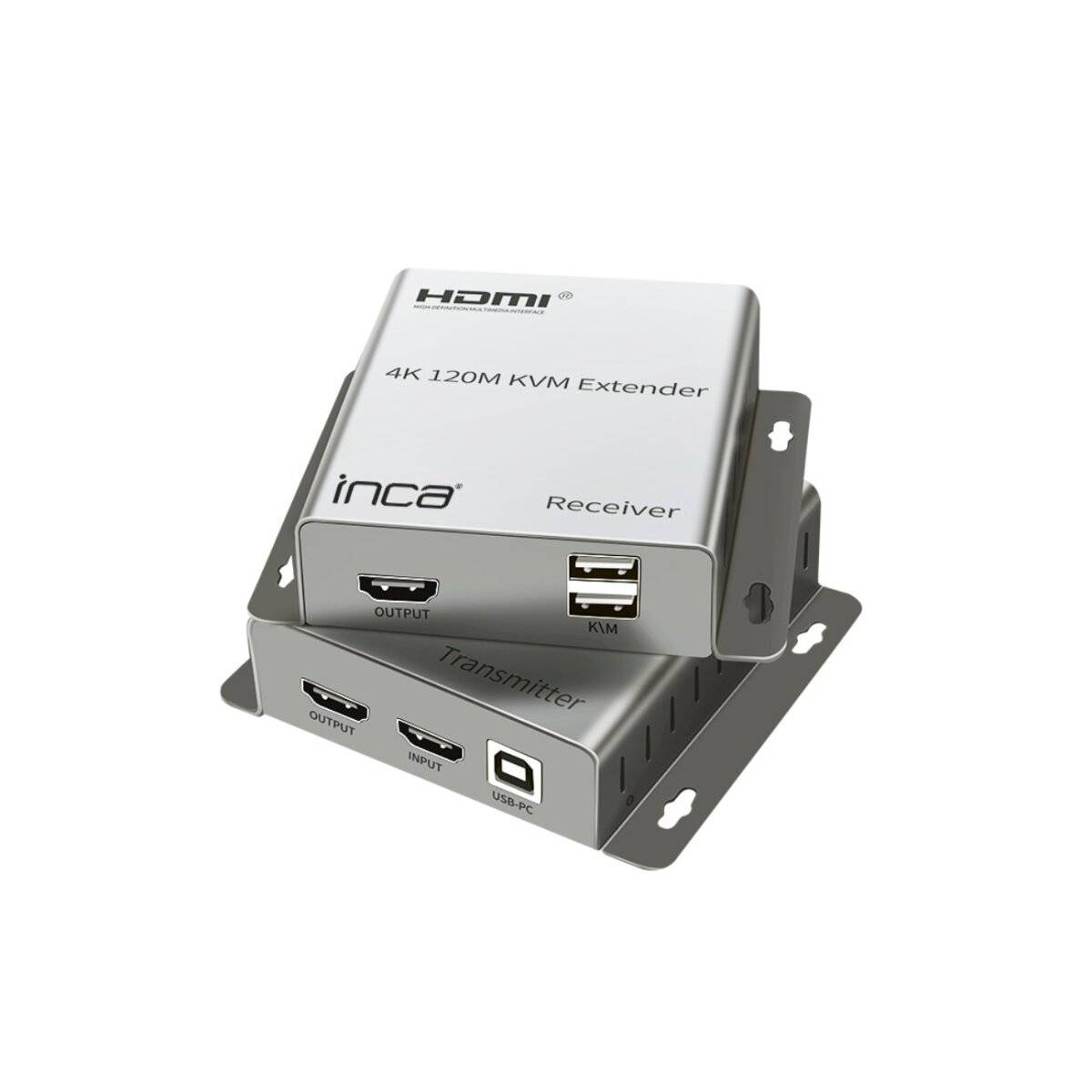 Inca HDMI 4K Extender Set TX/RX bis 120 m mit IR & USB