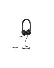 Yealink UH35 Dual Headset On-Ear kabelgebunden USB-A USB-C Schwarz Zertifiziert für Microsoft Teams UC-zertifiziert