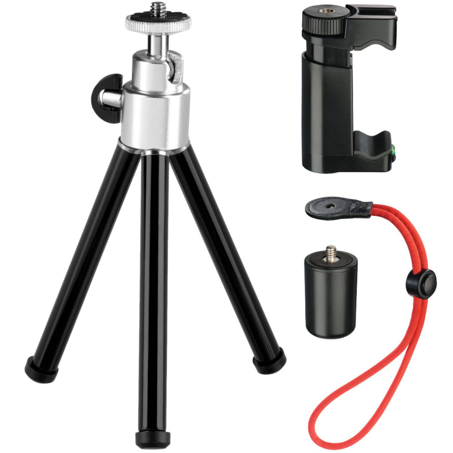 Hama Smartphone Stativ Handy Tripod Klemmstativ Selfie Dreibein Universal Halter