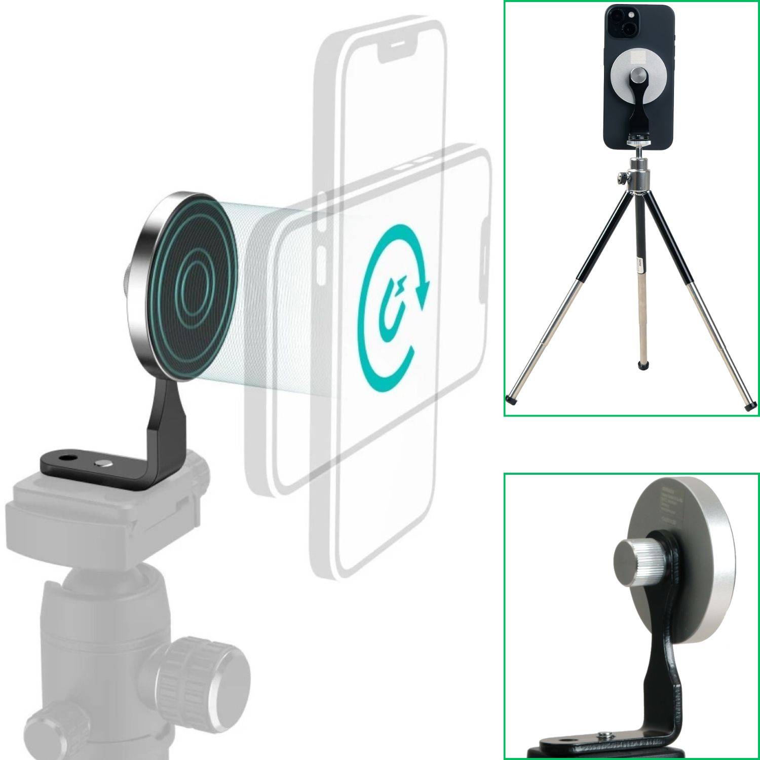 Hama Stativ Magnet-Halterung Tripod Ständer Halter für Apple iPhone 16 15 14 13