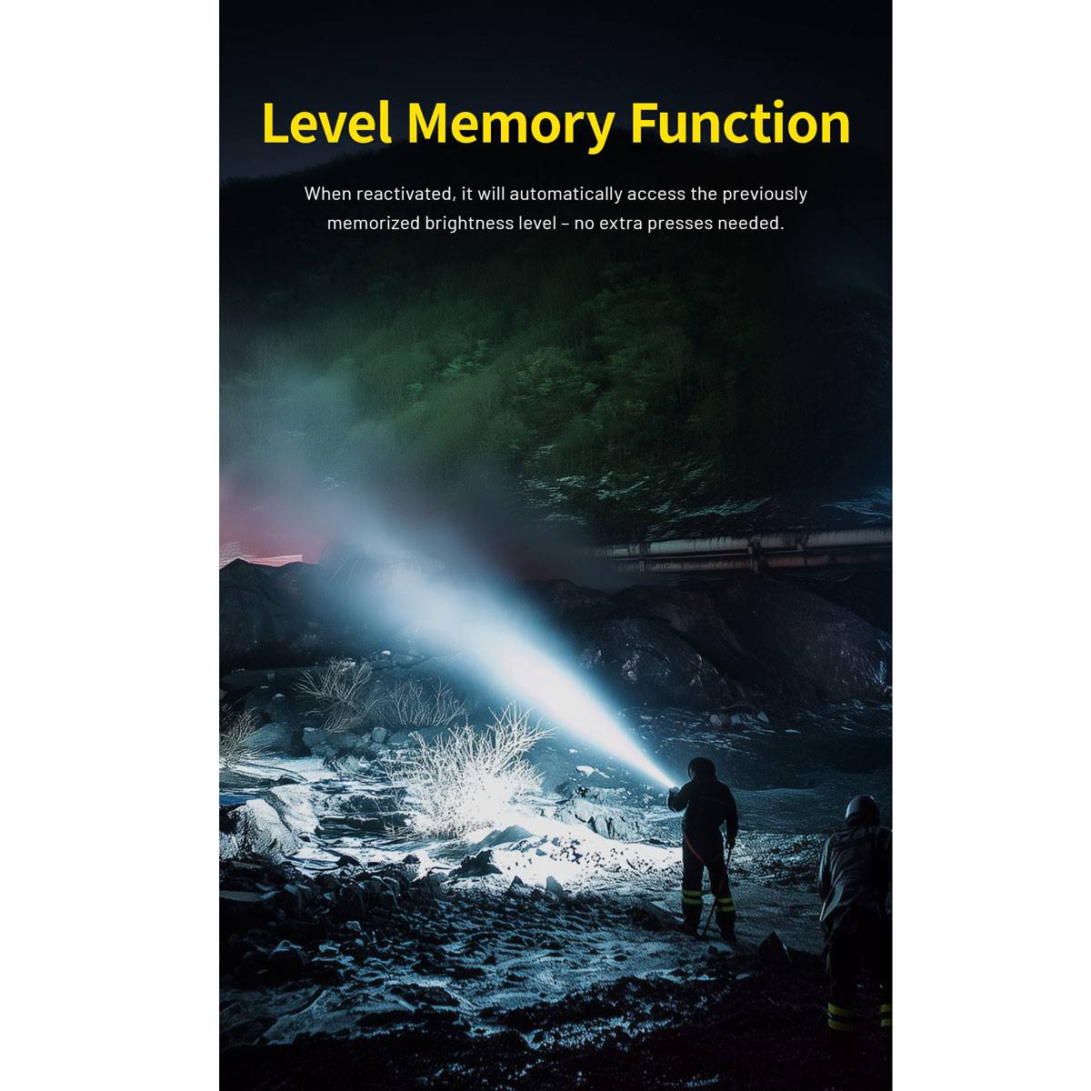 Nitecore P40 LEP-Laser Suchscheinwerfer 2000 Lumen - Schwarz