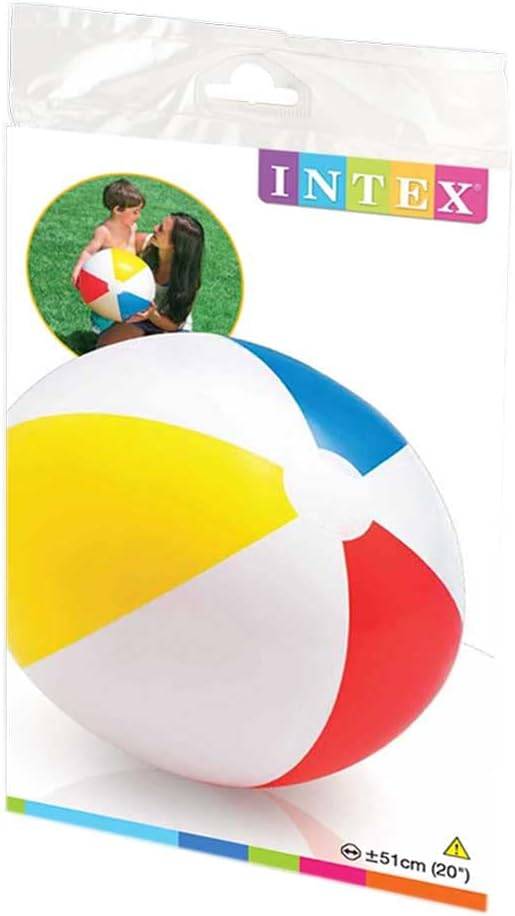 Intex Glossy Panel Ball - Inflatable Water Ball/Beach Ball - Diameter 51 cm